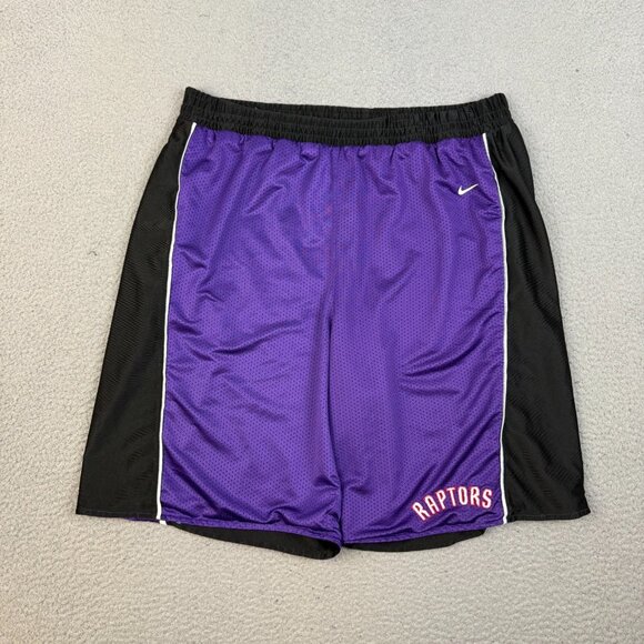 Nike Other - NIKE Toronto Raptors Vtg Basketball Shorts Extra Large Purple Black Reversible